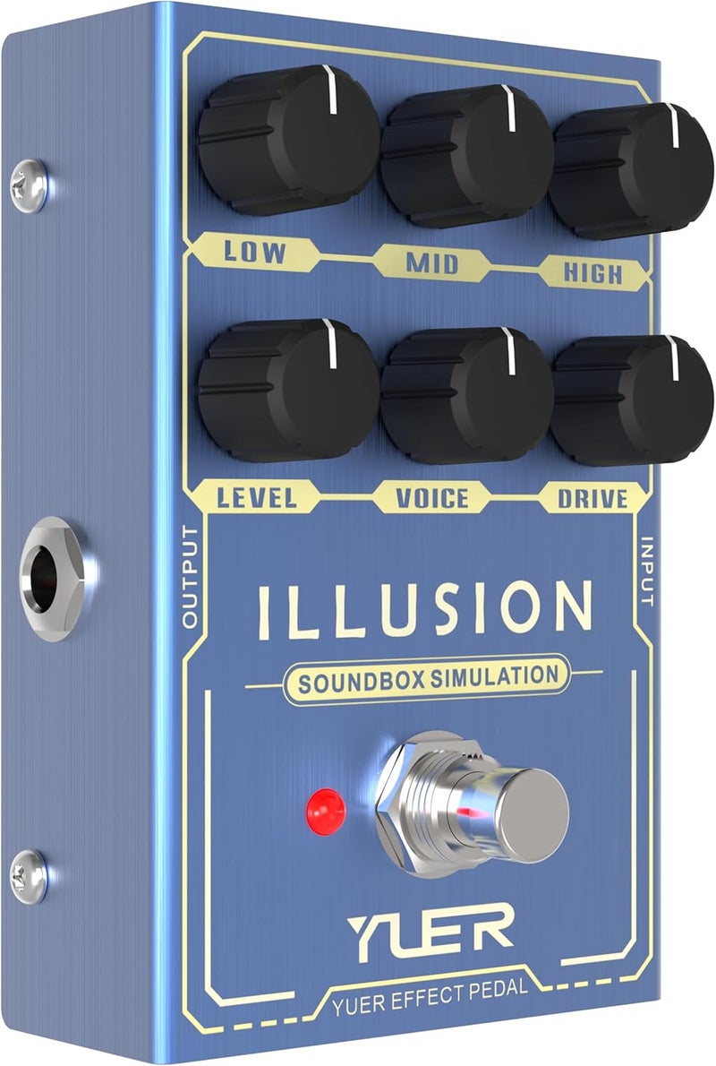 Kmise ILLUSION Guitar Pedal, Electric Guitar Effects Overdrive Pedals Mini Single Type DC 9V True Bypass - Image 5